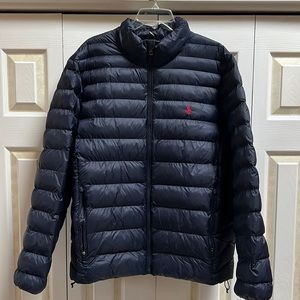 Ralph Lauren Navy Puffer Coat, NWT (new with tags)